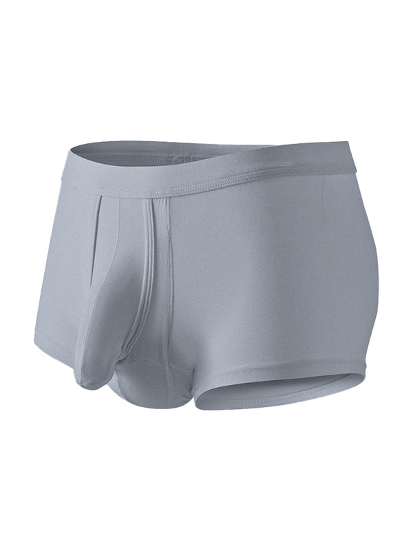 3-pack herr solida färger andningsbara bekväma tyger lös-sittande mjuka Trunks