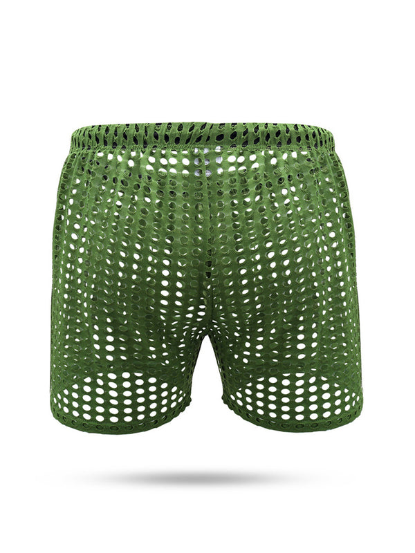 2 Szt. Męskie Oddychające Siatkowe Bezzapachowe Bezszwowe Wygodne Bokserki średniej długości