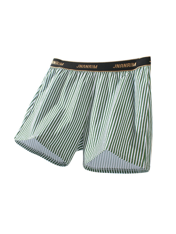 3 Pack Celana Dalam Boxer Pria Longgar Desain Bergaris Stylish Premium Katun