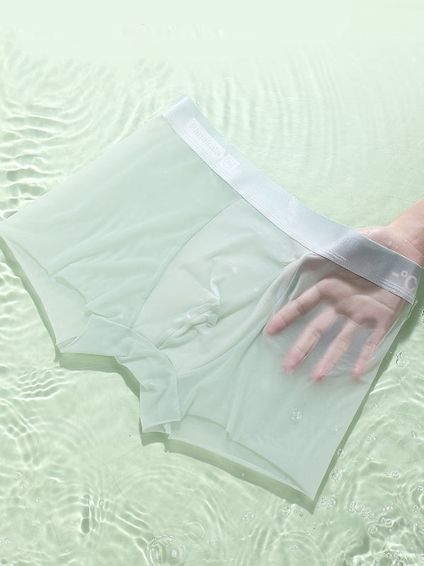 4 Pack Herres åndbare is-silke antibakterielle sportstrunks