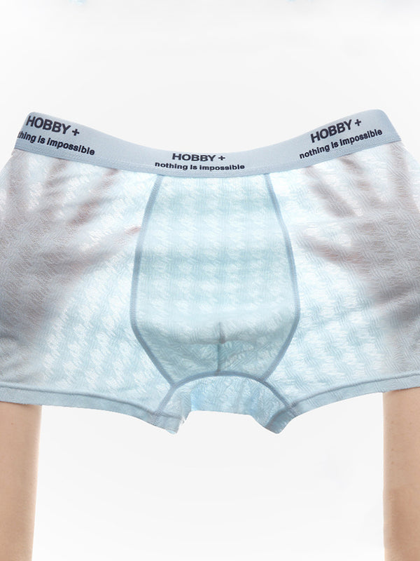 3 szt. Męskie antyzapachowe bezszwowe ultra miękkie Bokserki