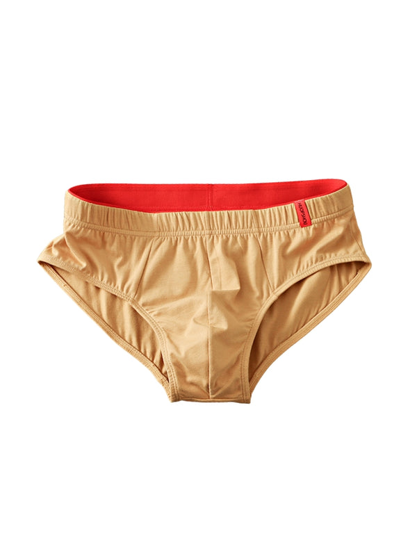 4 Confezione Slip Uomo Colore Unito Cotone Vita Bassa Senza Cuciture Confortevole