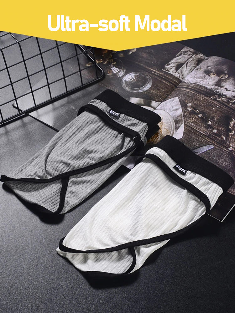 3 Pack Low Rise Soft Briefs With Support Pouch | Mr Saker