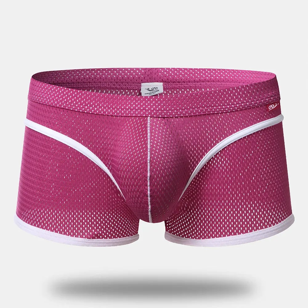 2 Pack Breathable Mesh Lightweight Summer Men's Boxer Briefs | Mr Saker