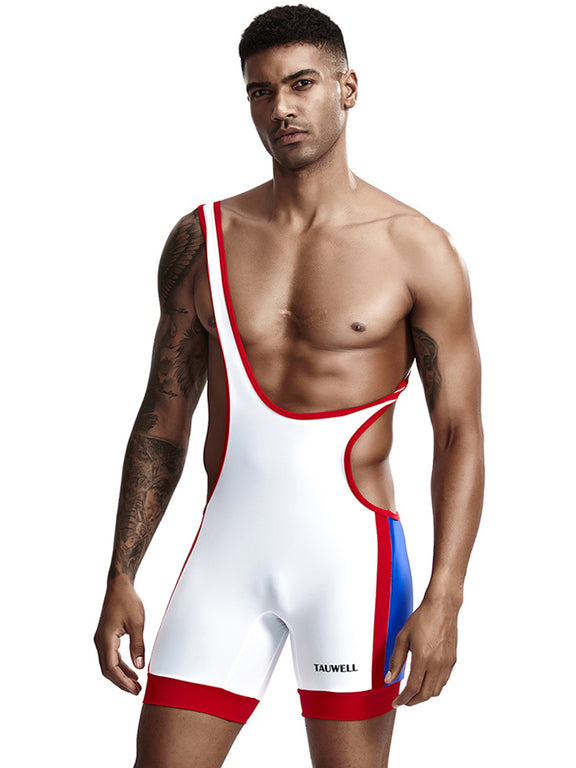 Men's High Stretch Tight Vest Wrestling Suit | Mr Saker
