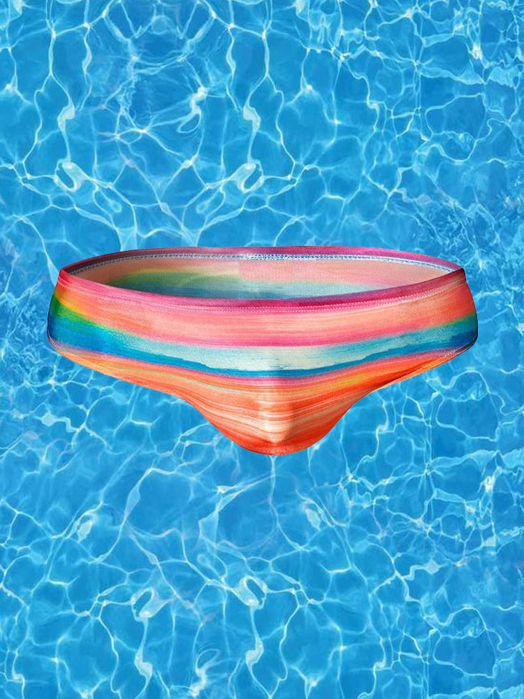 Mens Swimwear Printed Summer Swim Briefs | Mr Saker