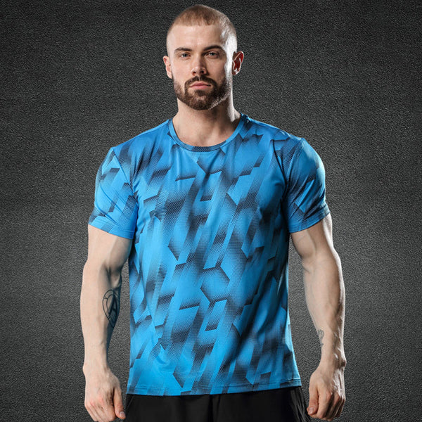 Mens Quick-drying Breathable Short Sleeve T-shirt