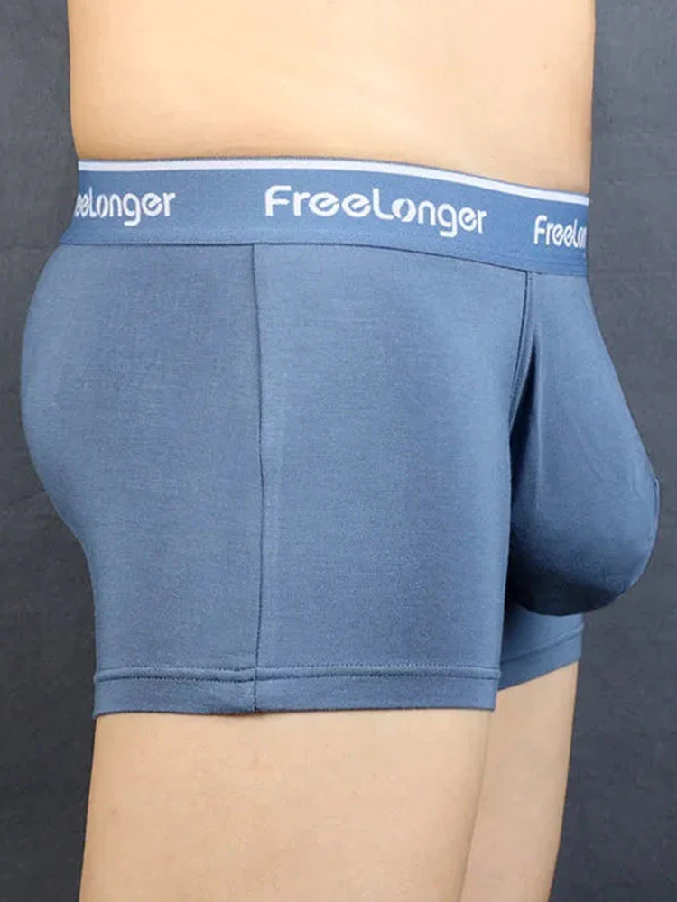 FreeLonger Men's Comfy Separate Big Pouch Briefs