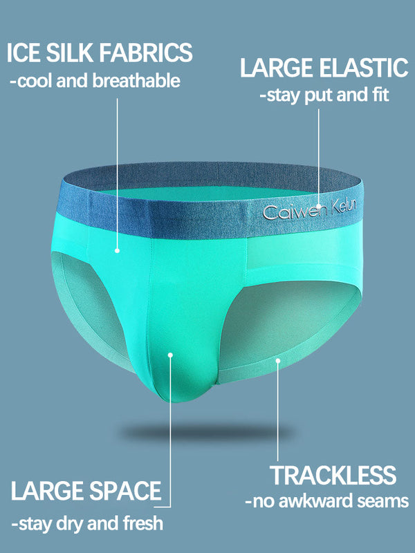 2 Paquetes de Soportes para Bragas de Seda Fría para Hombres