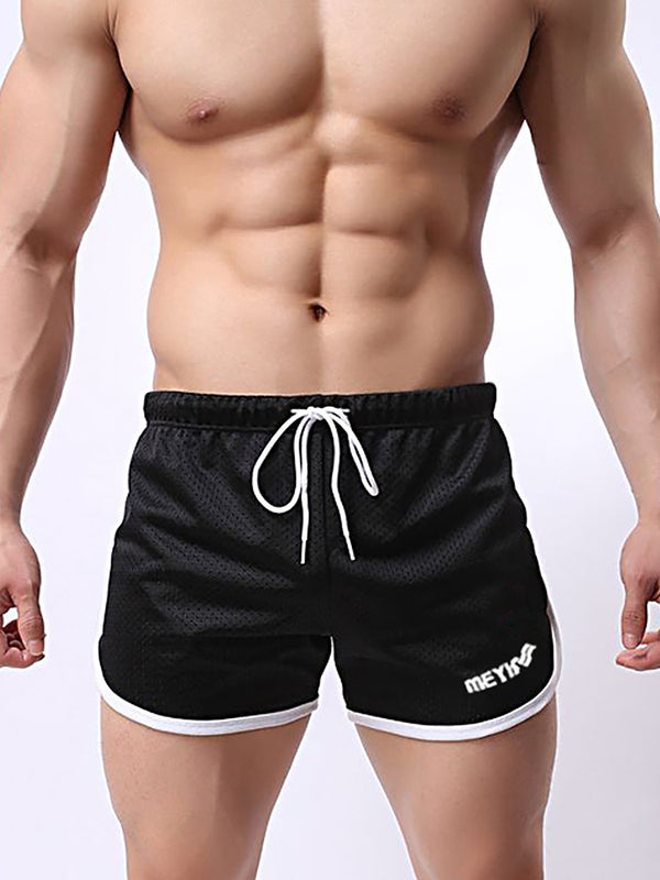 Men's Quick Dry Mesh Elastic Drawstring Shorts